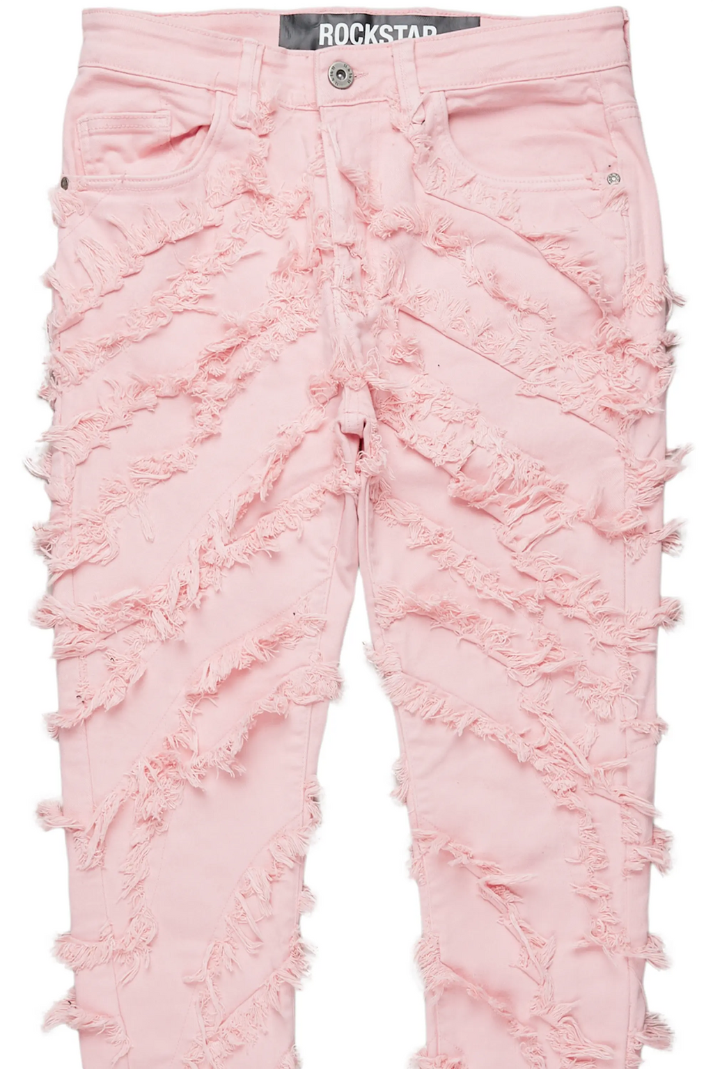 Balta Pink Diagonal Patch Skinny Fit Jean