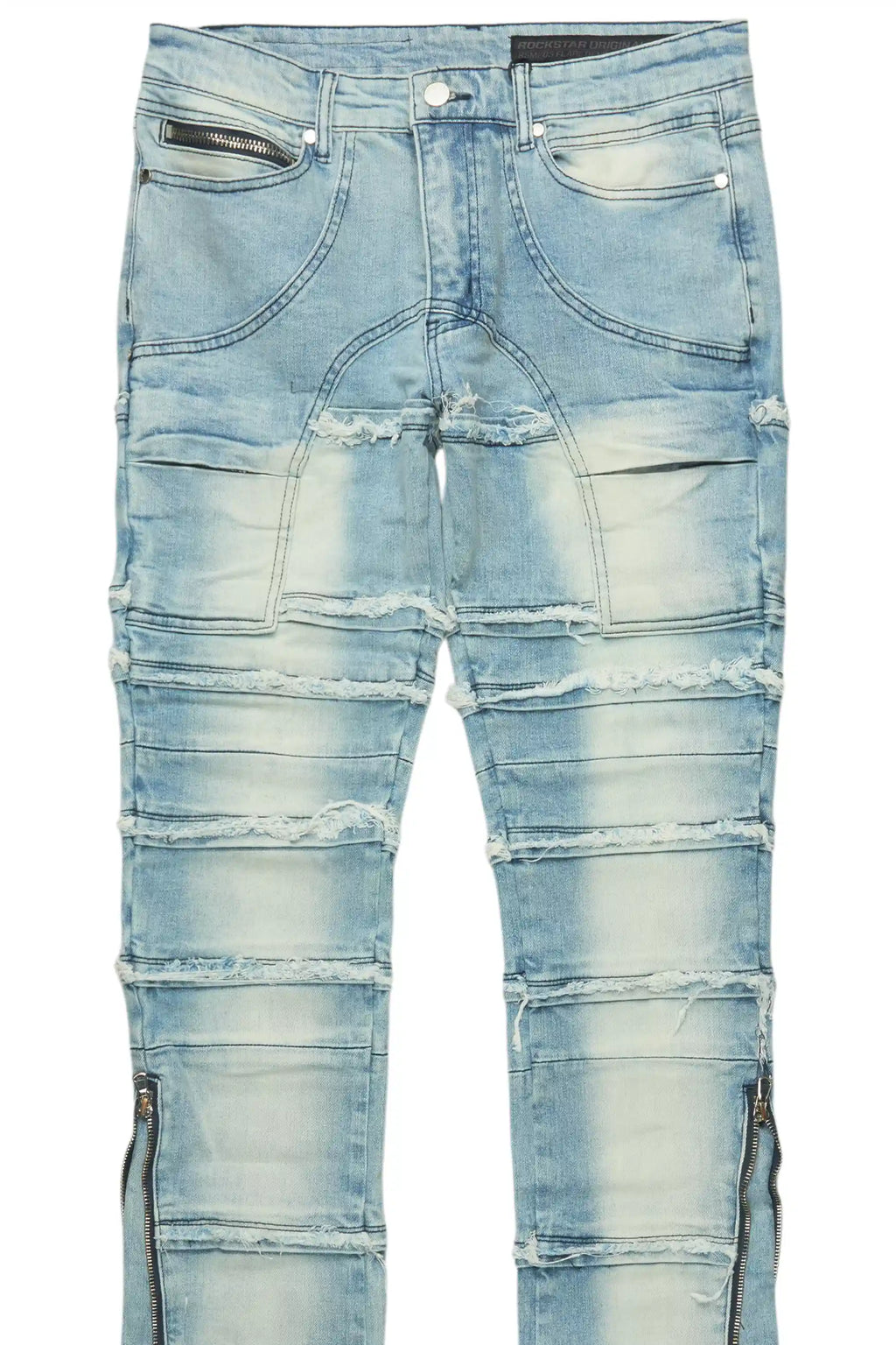 Horado Light Blue Wash Stacked Flare Jean