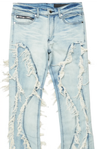 Tristan Blue Stacked Flare Jean