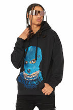 Murdra Black/Blue Graphic Hoodie
