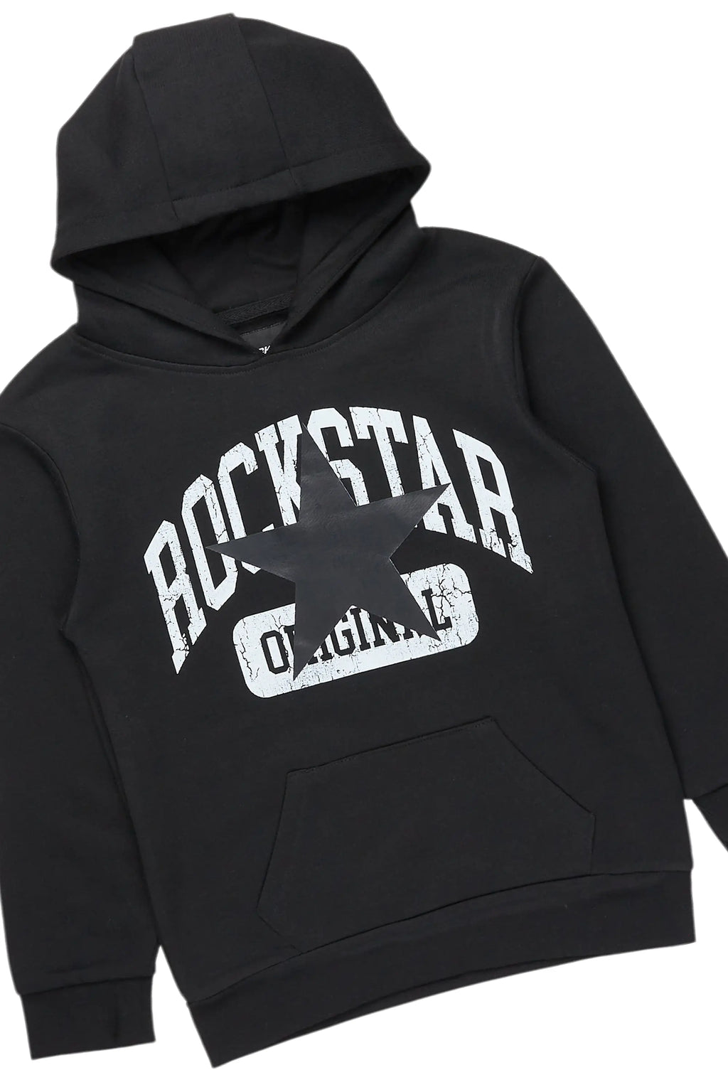 Boys States Black/White Stacked Hoodie Track Set