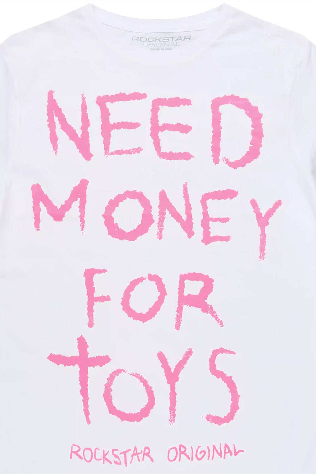 Boys M4Toys White/Fuchsia Graphic T-Shirt