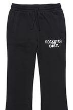 Girls Juliana Black Stacked Flare Pant