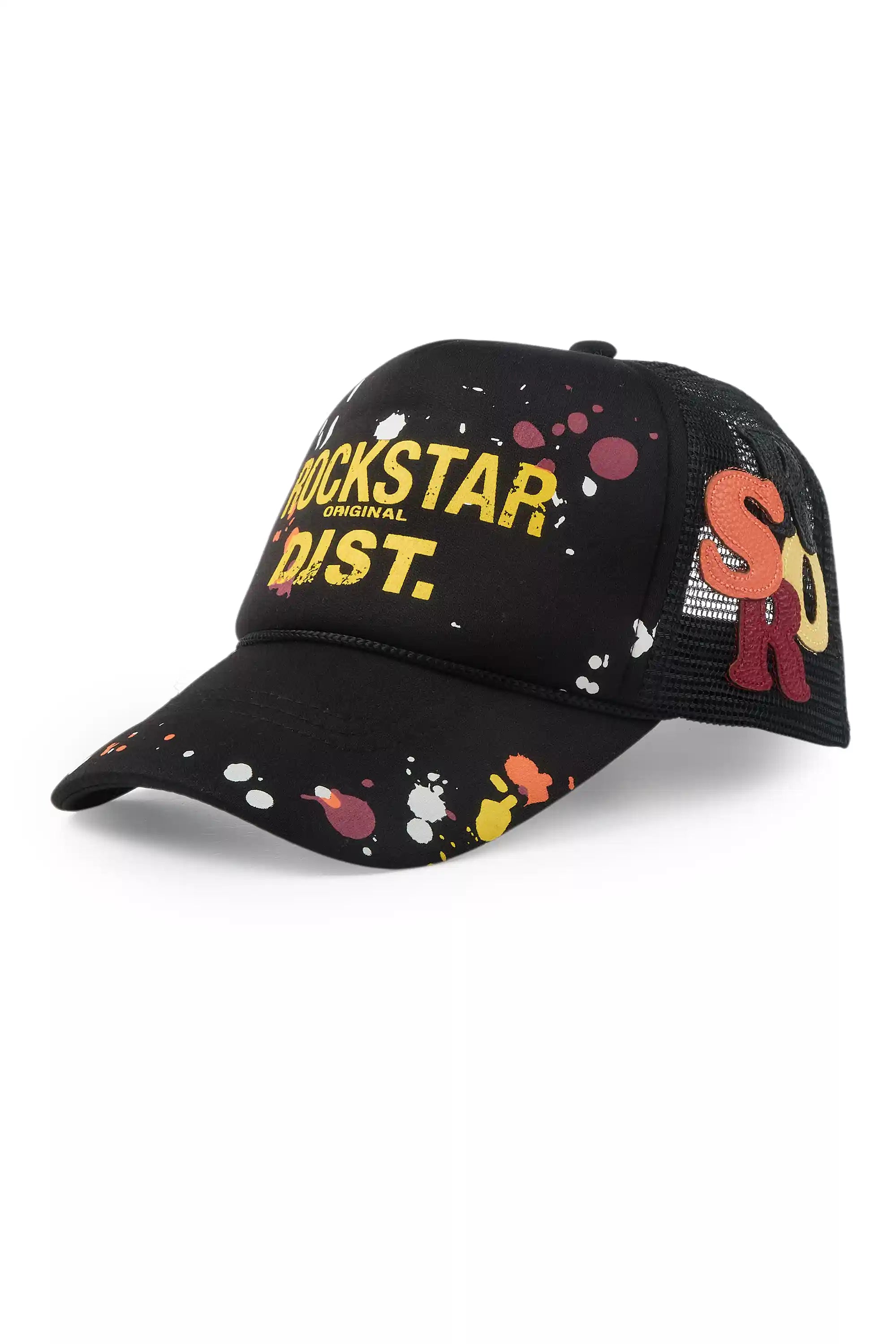 Roselee Black/Yellow Trucker Hat