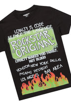 Boys Beno Black/Green T-Shirt/Stacked Flare Pant Set