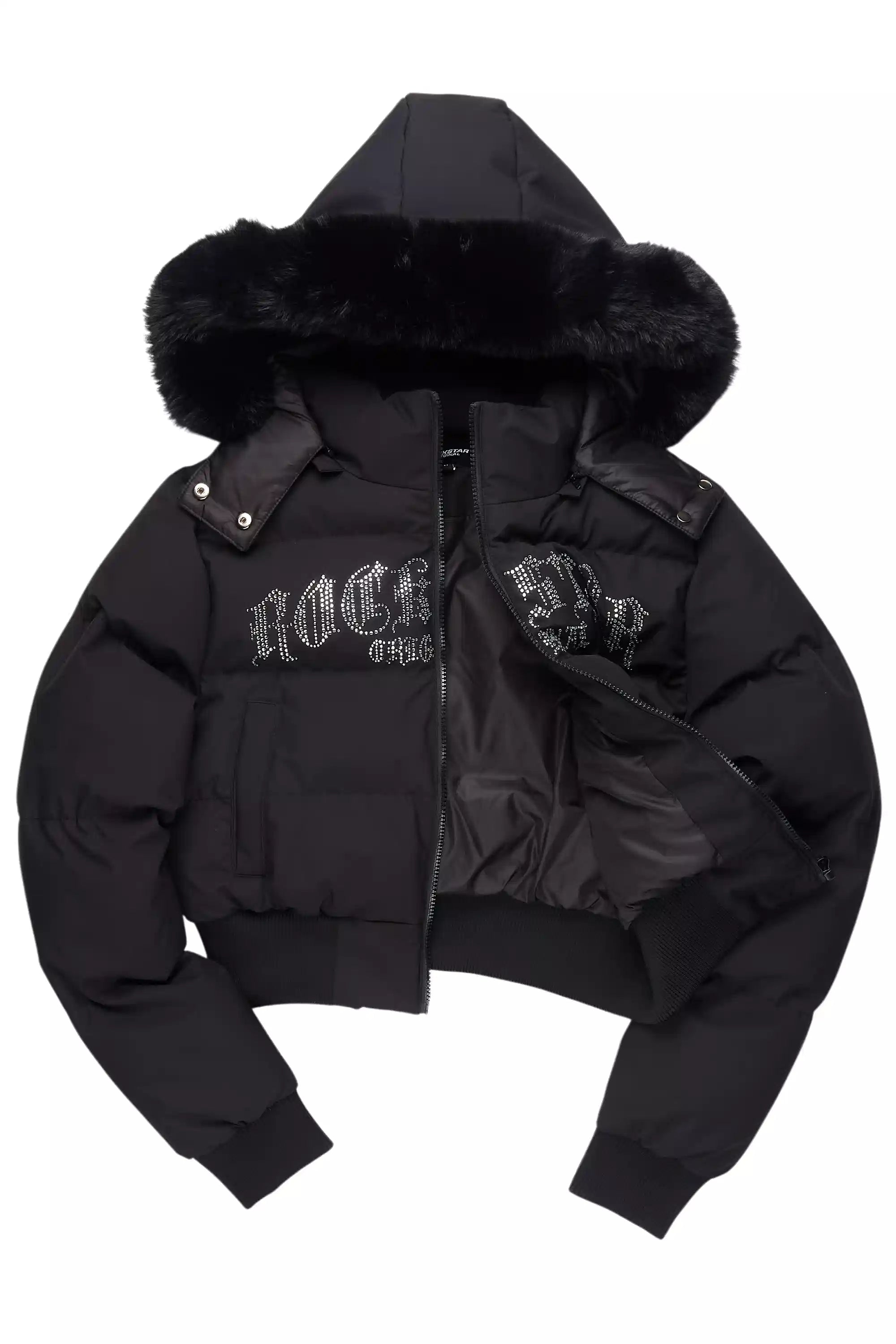 Rosa Black Puffer Jacket