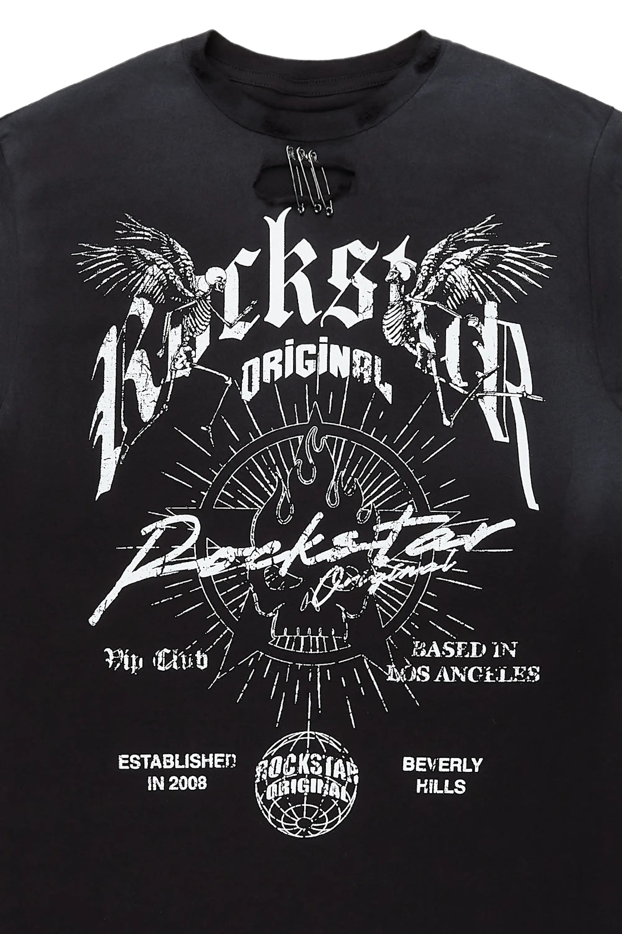 Tylla Black Graphic T-Shirt