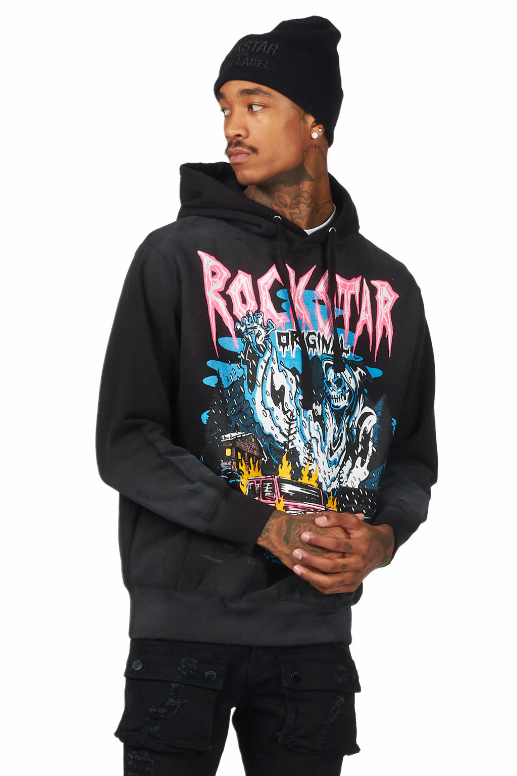 Kip Black Graphic Hoodie