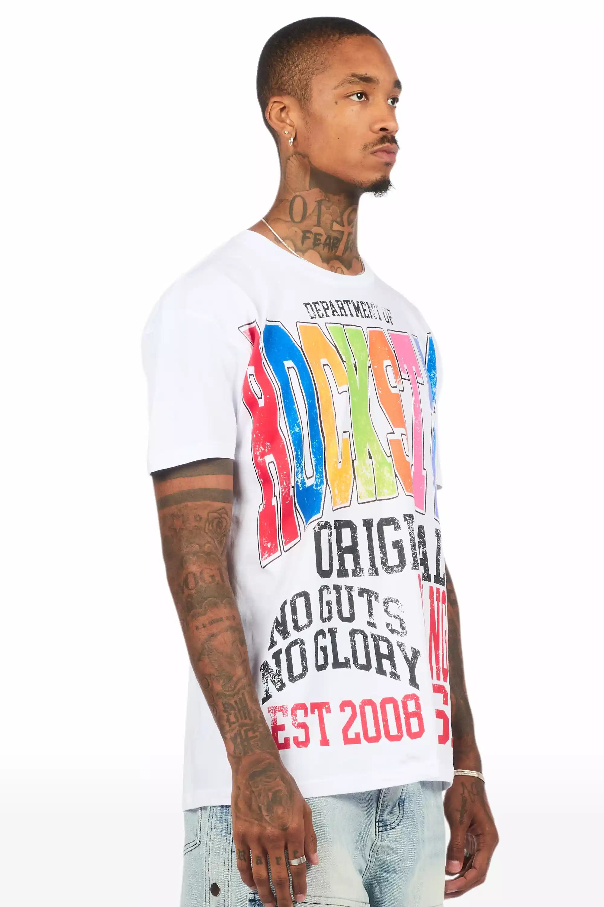 Keen White/Multi Oversized Graphic T-Shirt