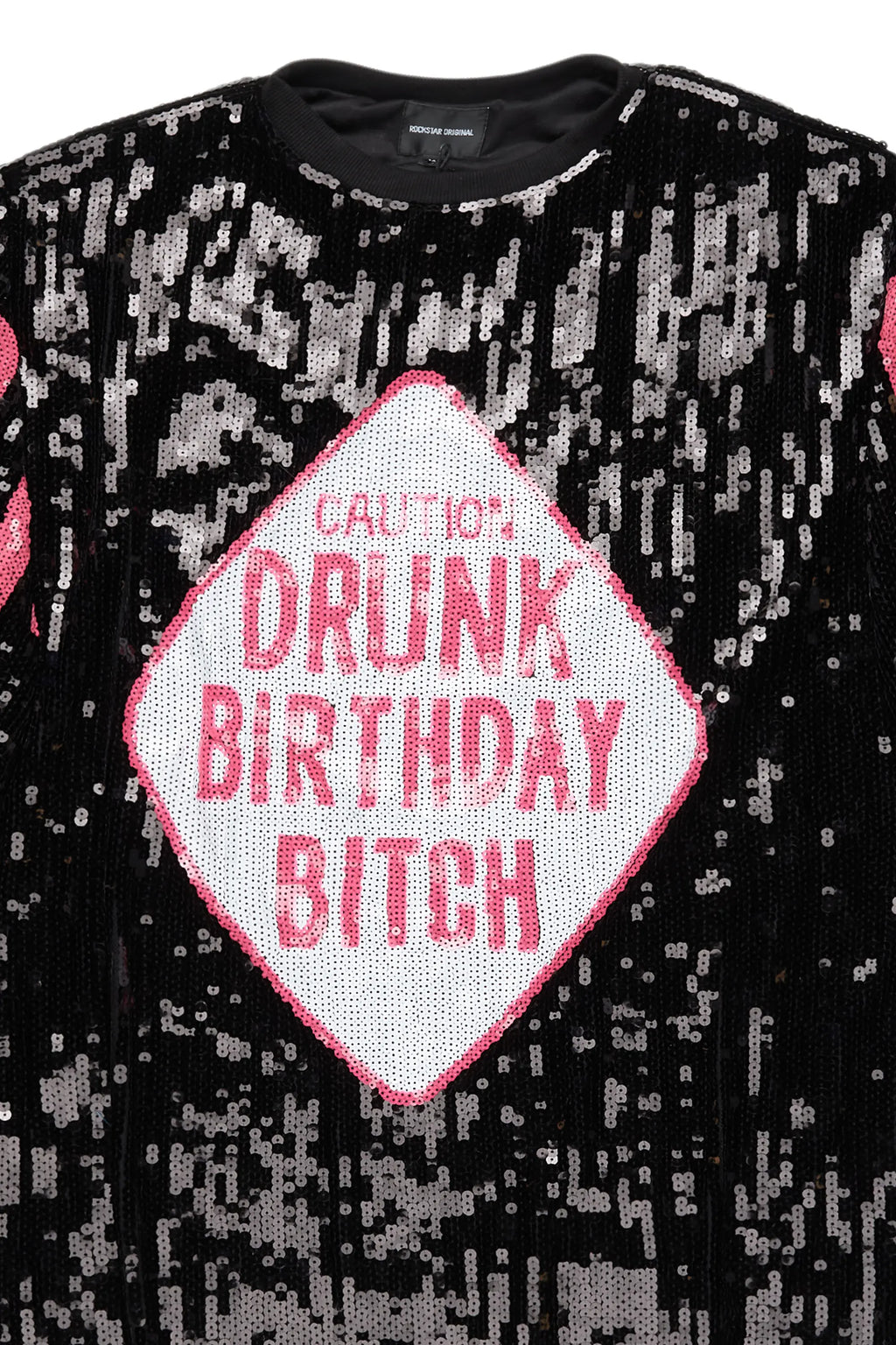 Birthday Bitch Black Sequin Mini Dress