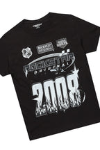 Boys Amos Black/Camo T-Shirt/Stacked Flare Pant Set