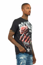 Azyrx Black Graphic T-Shirt