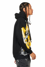 Nesta Black Graphic Hoodie