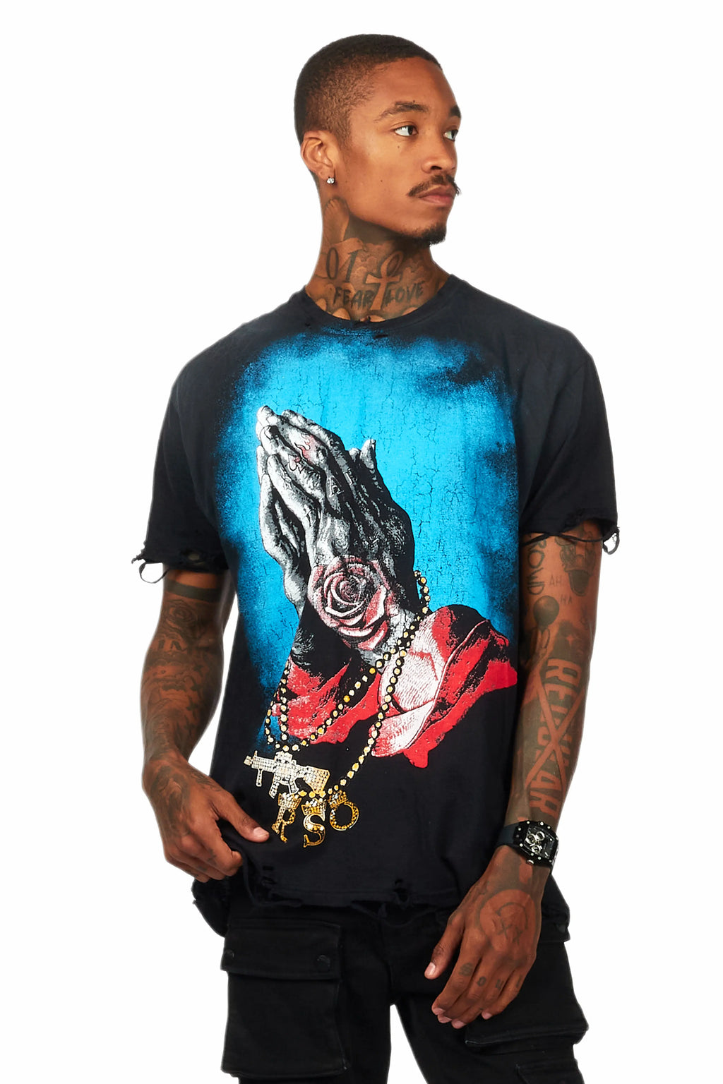 Gonave Black Oversized Graphic T-Shirt