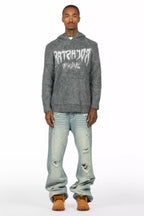 Discolite Rhinestone Light Blue Baggy Jean