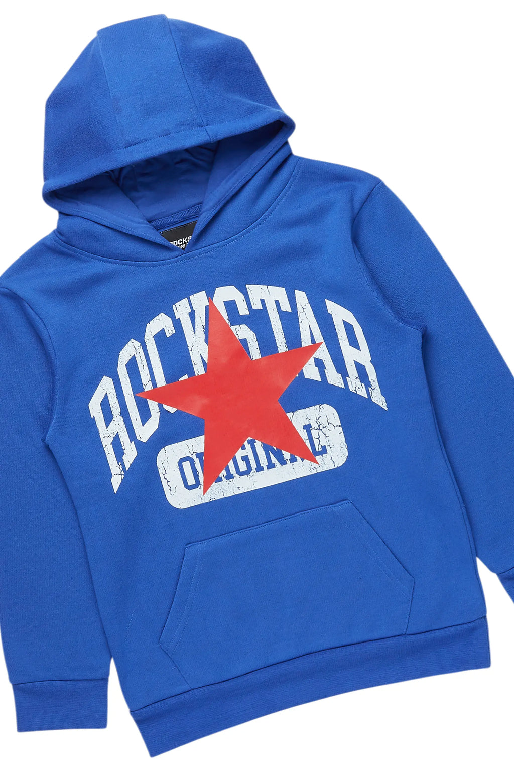 Boys States Royal/Red Stacked Hoodie Track Set