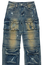 Boys Berdi Dirty Wash Baggy Fit Jean