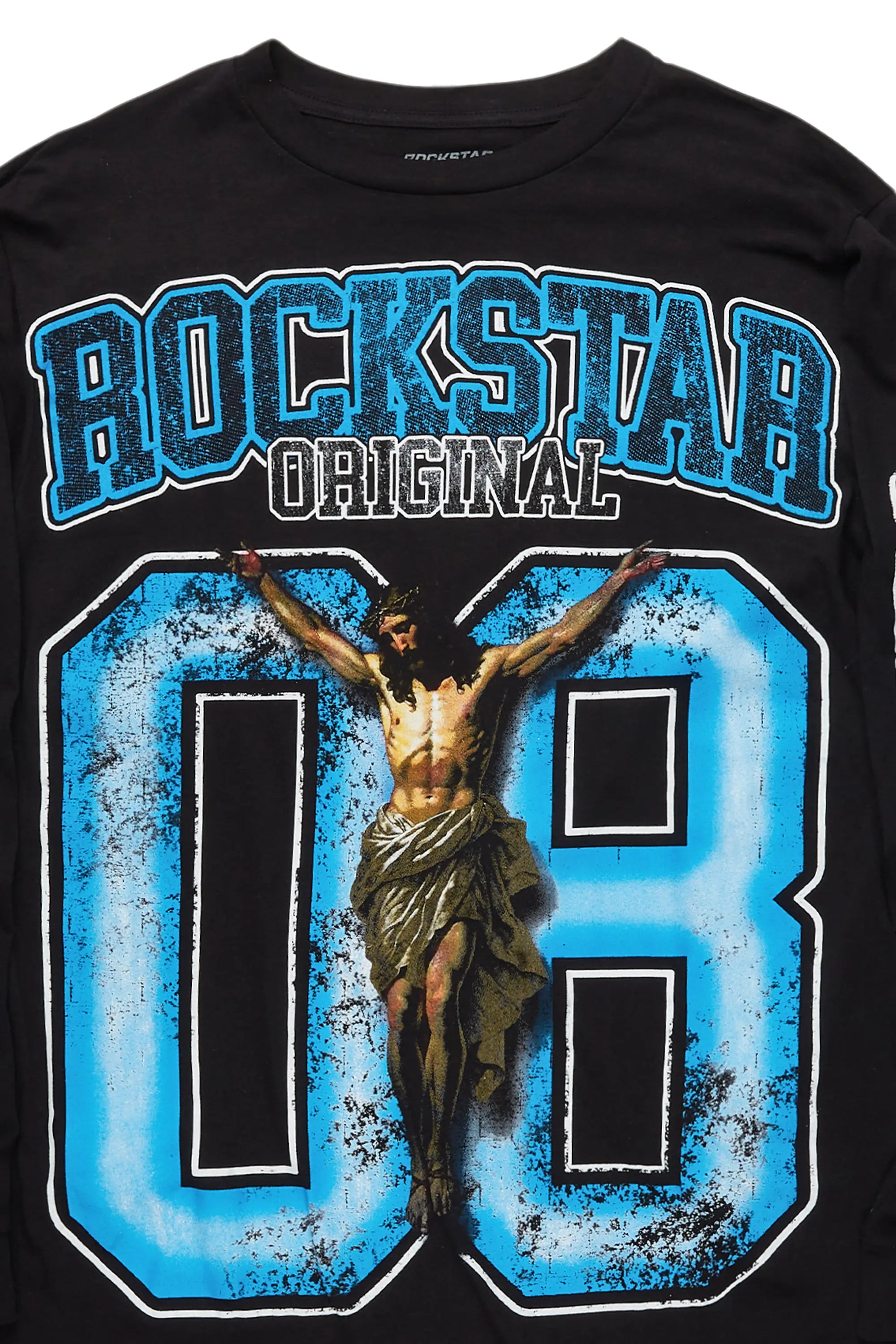 Fields Black/Blue Long Sleeve Graphic T-Shirt