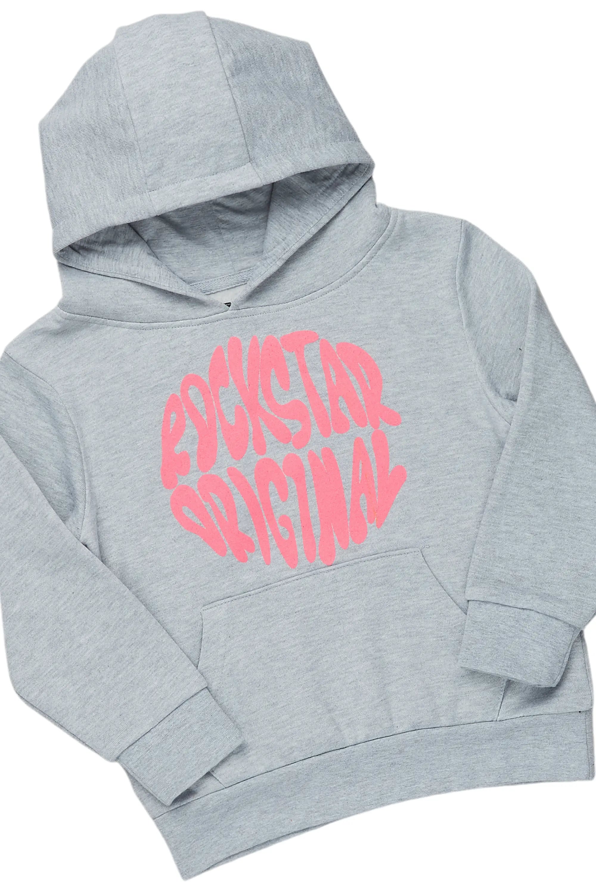 Girls Aria Grey Baggy Fit Pant Set