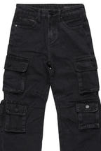 Boys Cortie Jet Black Baggy Fit Jean