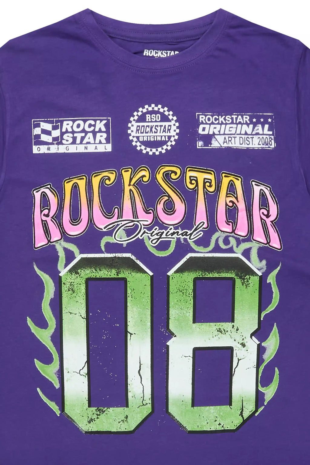 Boys Quito Purple/Multi Graphic T-Shirt