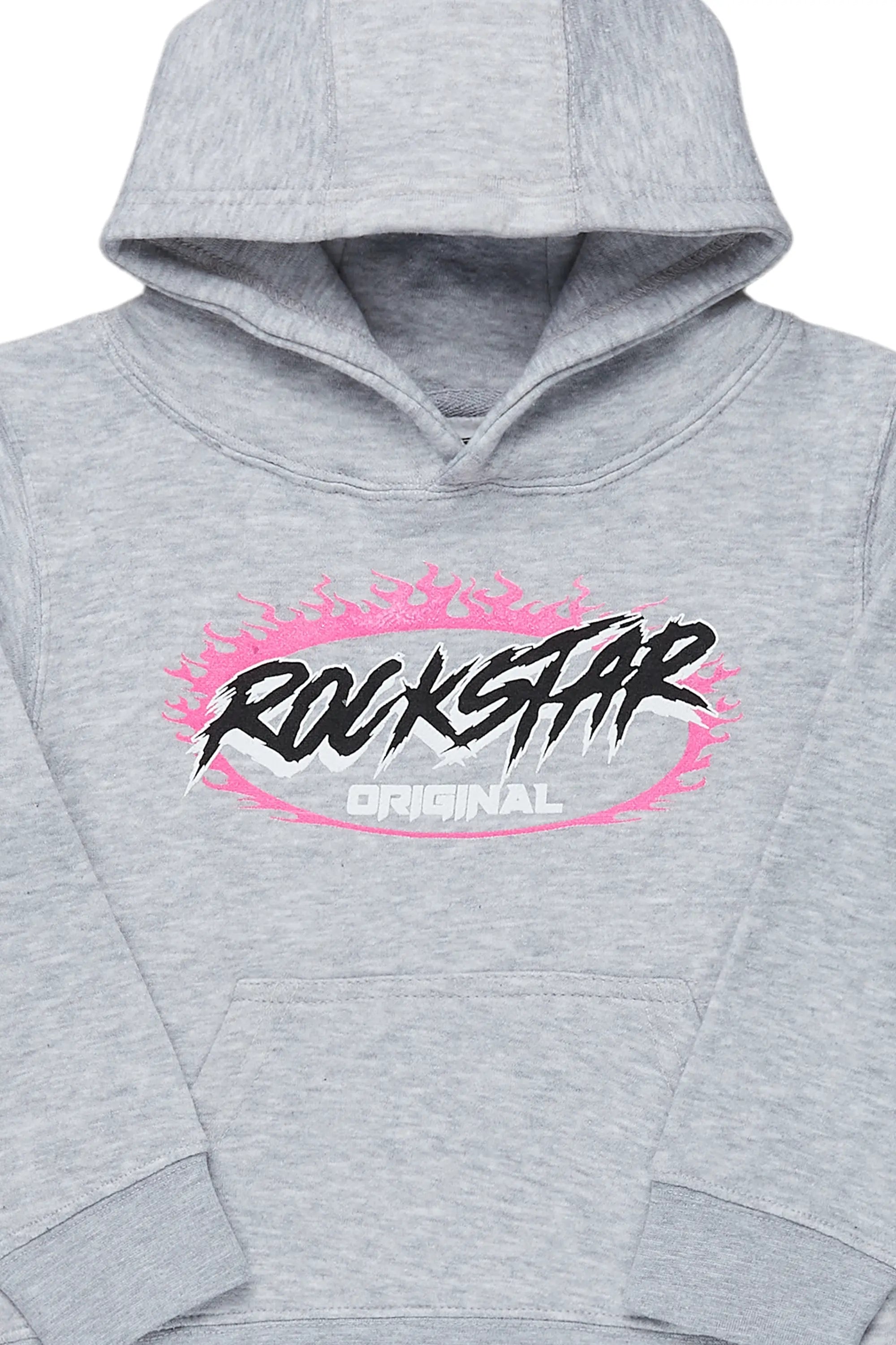 Girls Izzy Grey Graphic Hoodie