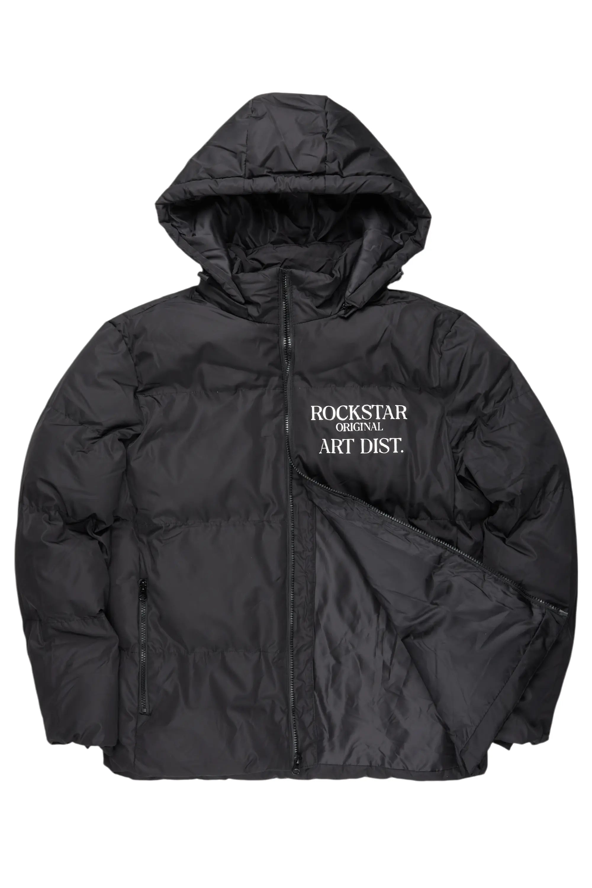 Briggs Black Graphic Puffer