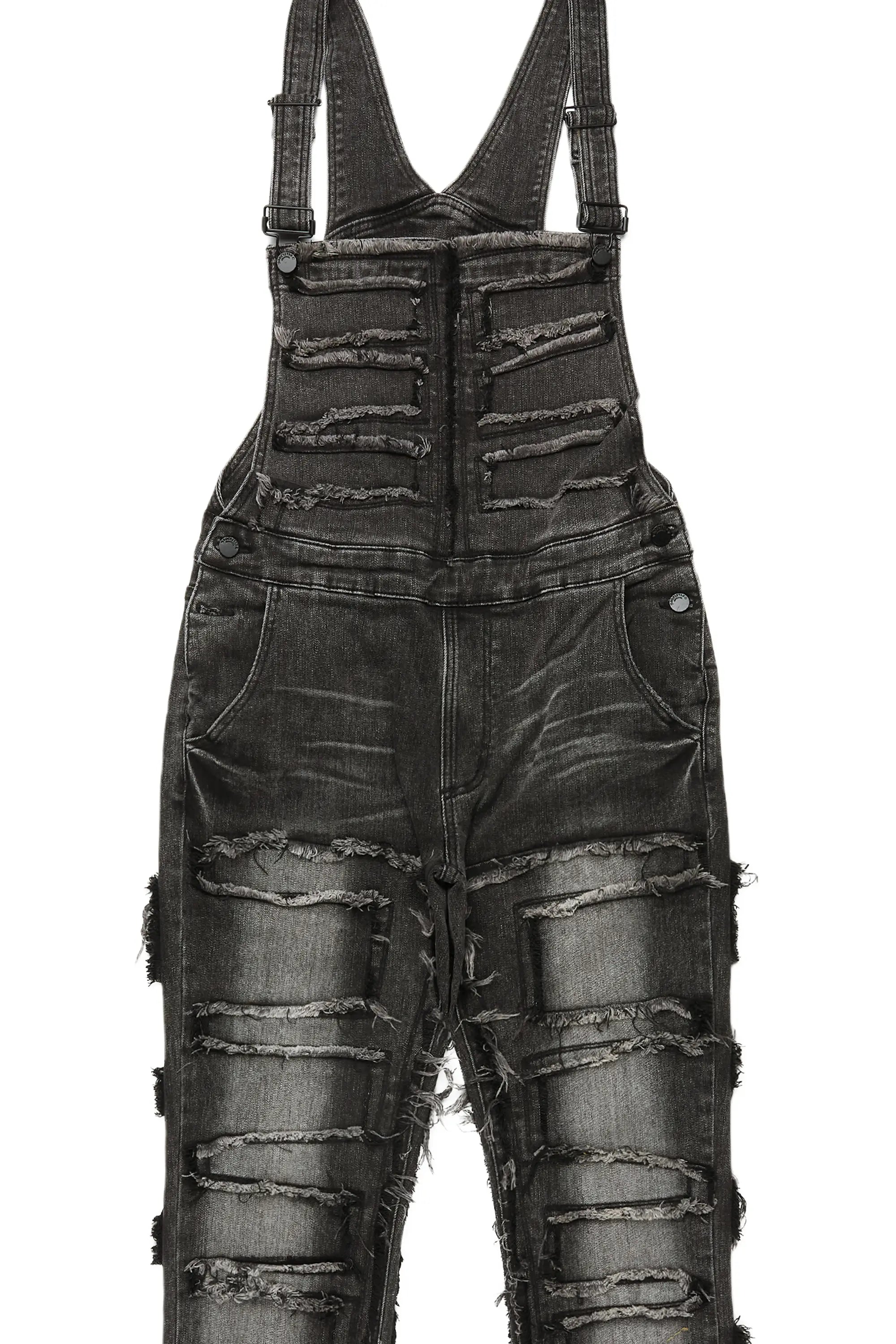 Alfie Grey Denim Overall