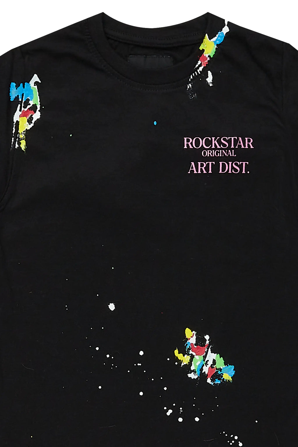 Girls Palmira Black/Pink Graphic T-Shirt