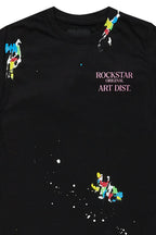 Girls Palmira Black/Pink Graphic T-Shirt