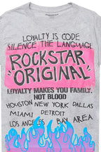 Girls Bridgette Grey/Black Graphic T-Shirt