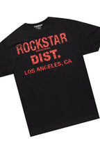 Saxon Dark Grey/Red T-Shirt/Stacked Flare Jean Set