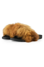 Jamonty Brown Fur Slides