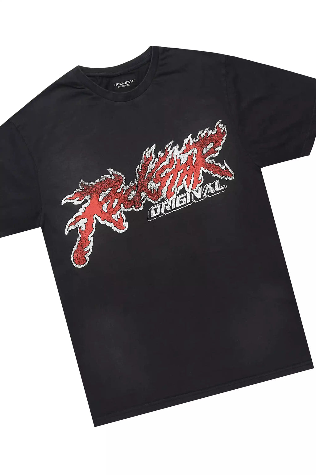 Yash Charcoal Grey T-Shirt/Stacked Flare Track Pant Set