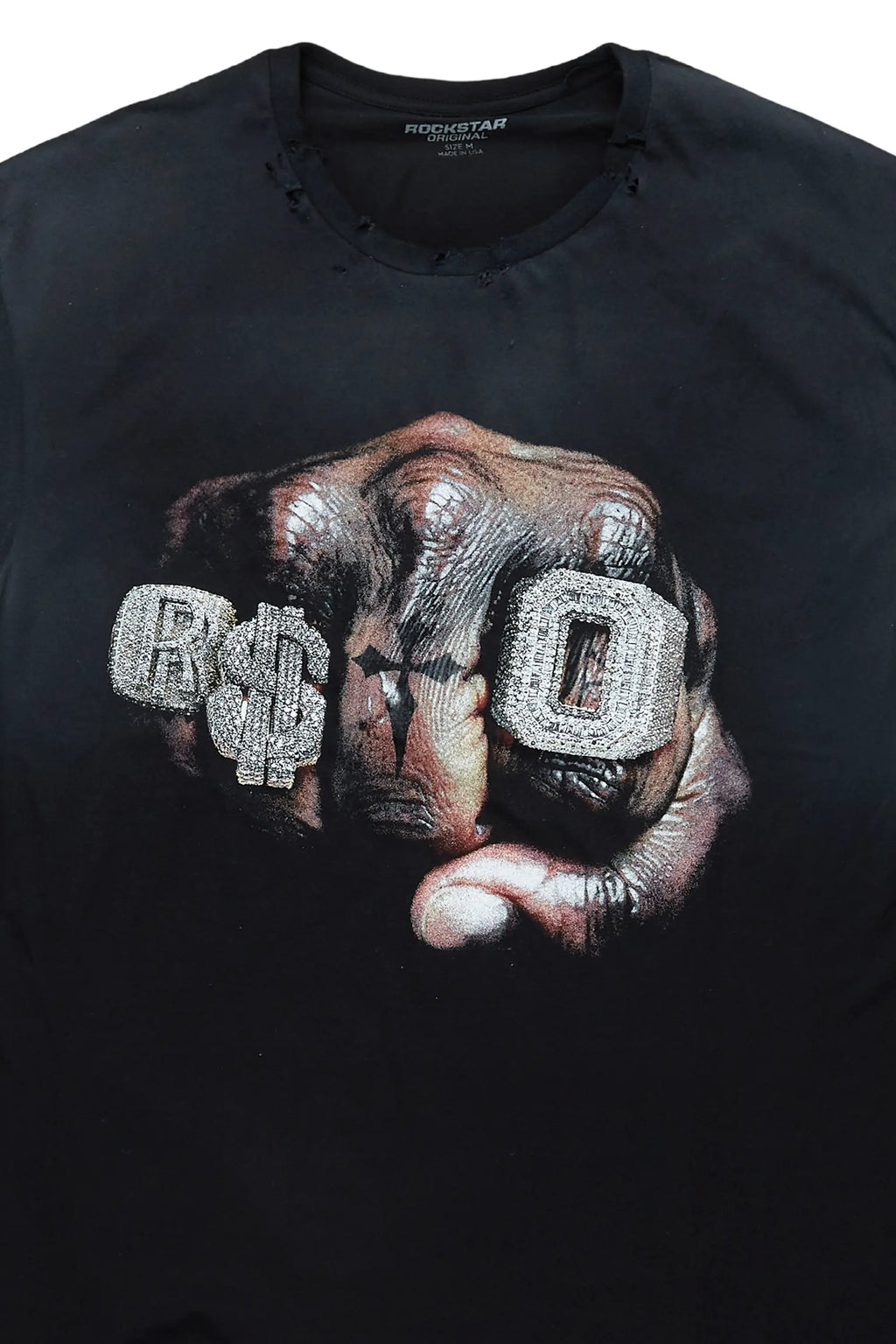 Janus Black Oversized Graphic T-Shirt