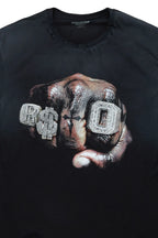 Janus Black Oversized Graphic T-Shirt