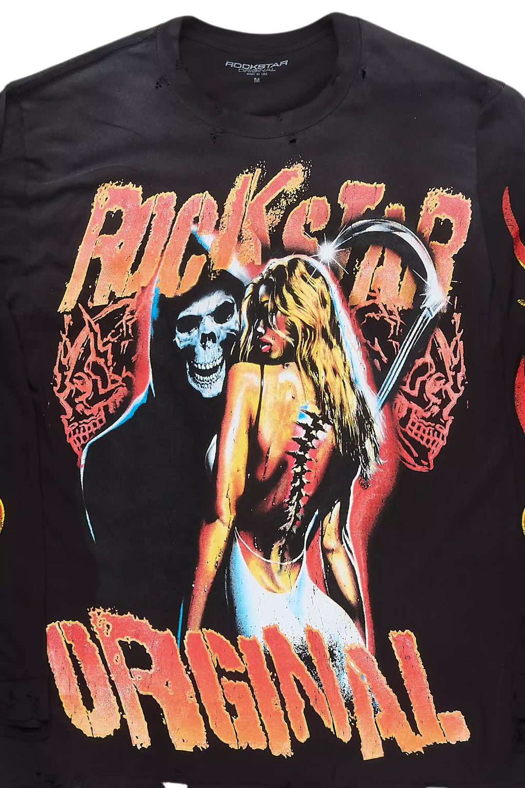 Siena Black Graphic Long Sleeve Tee