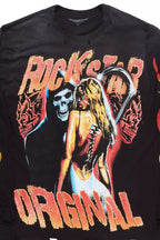 Siena Black Graphic Long Sleeve Tee