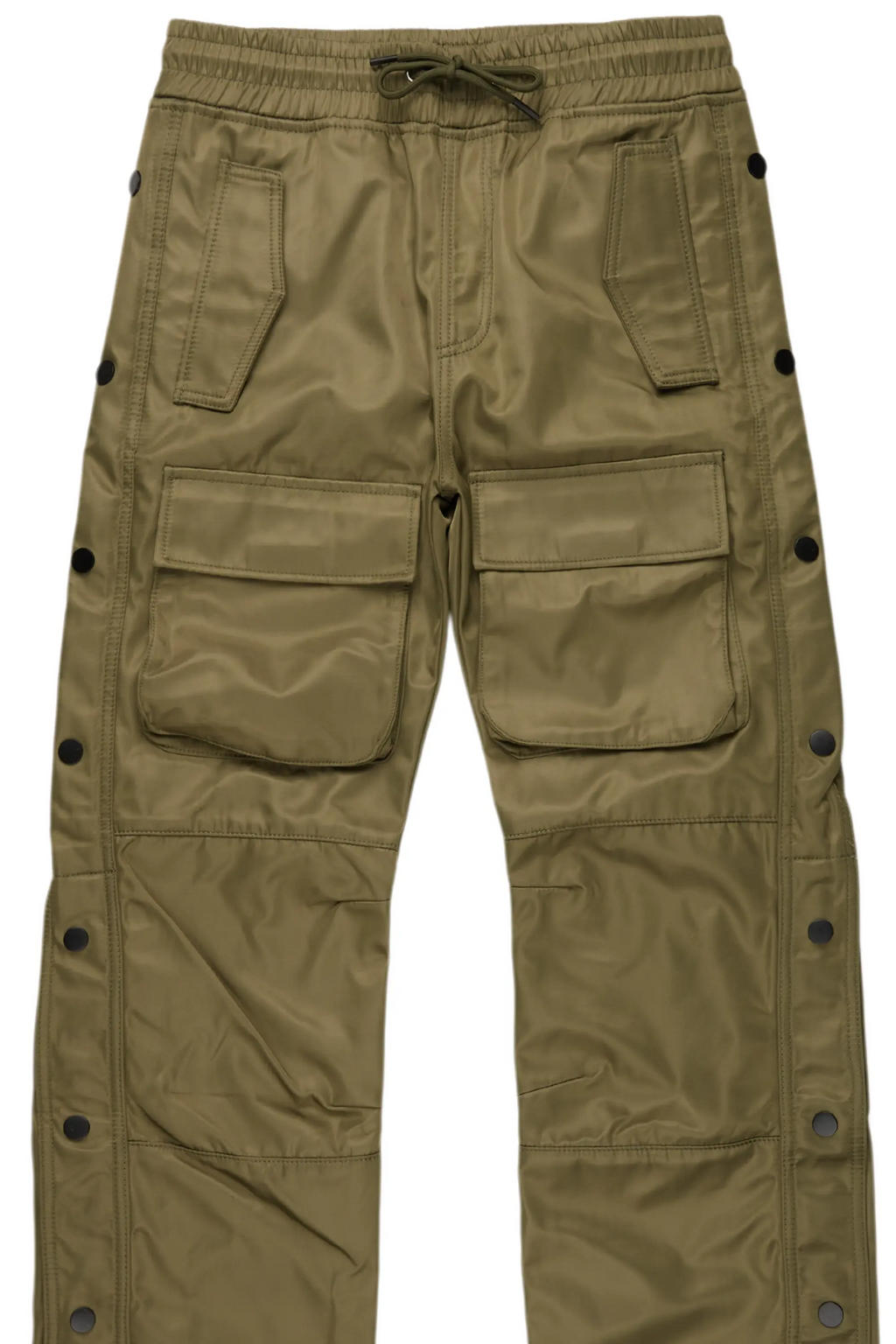 Yuri Olive Nylon Pants