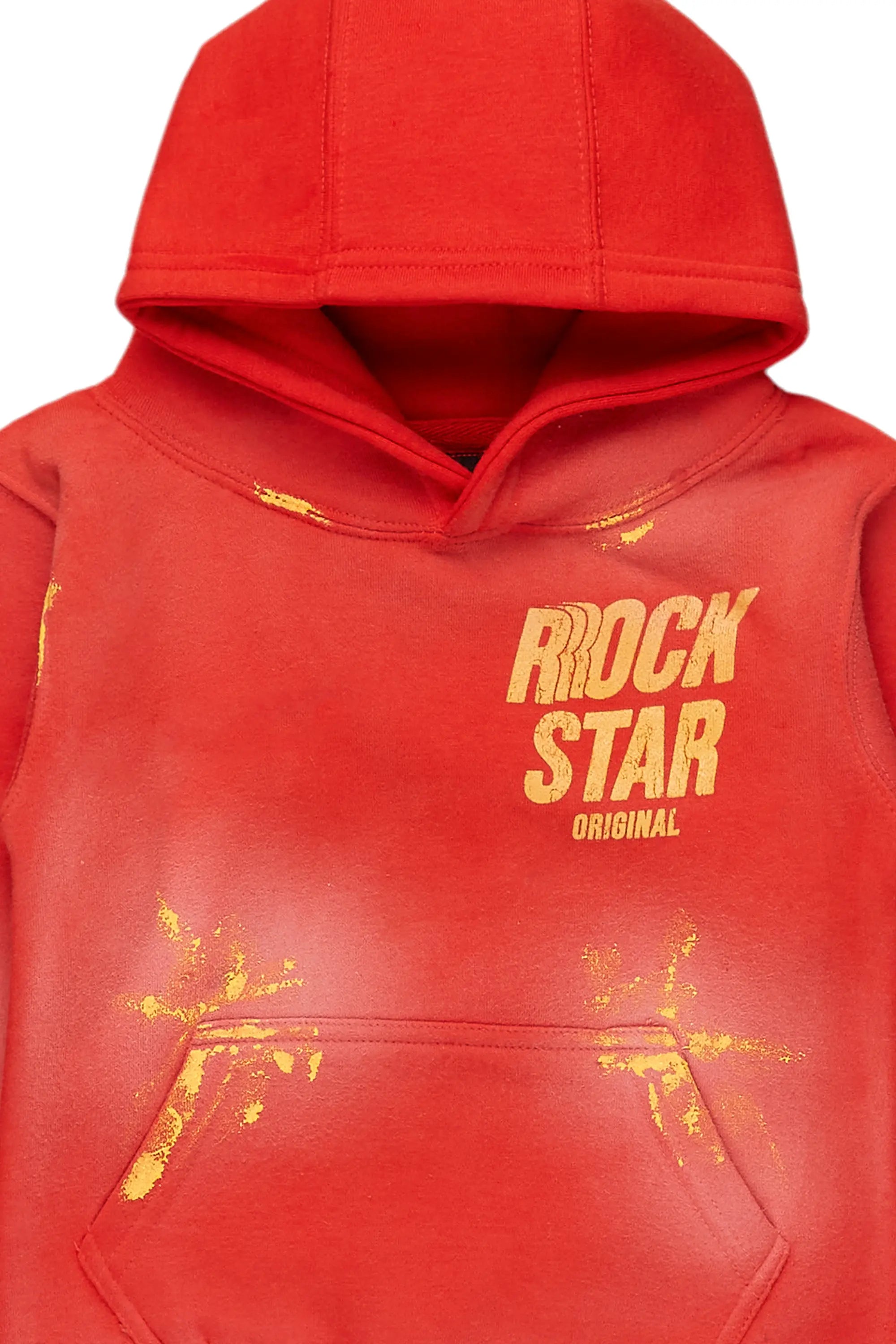 Boys Aiden Red Graphic Hoodie