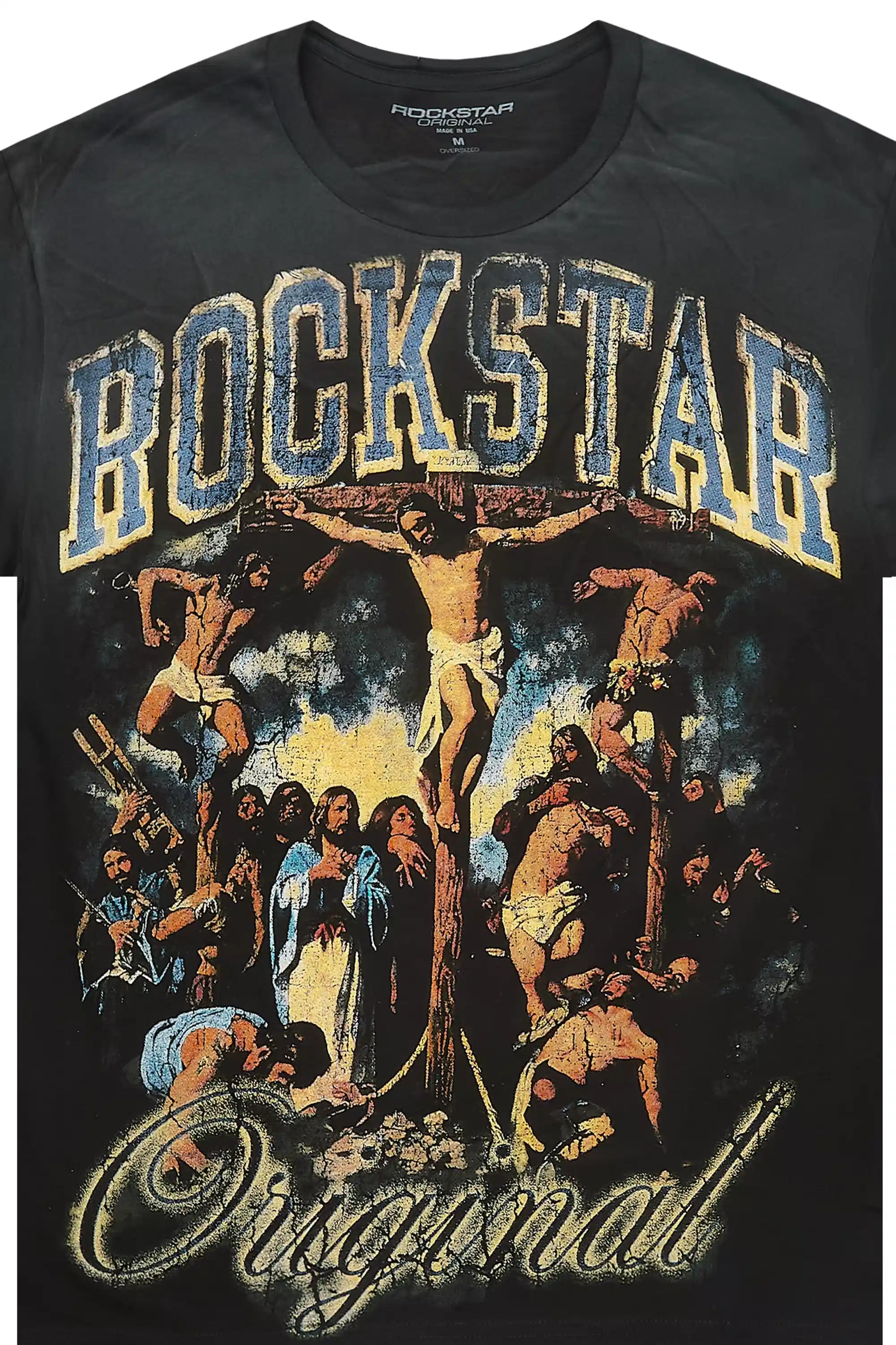 Waller Black Oversized Graphic T-Shirt