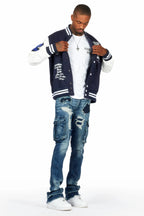 Ennis Navy Varsity Jacket