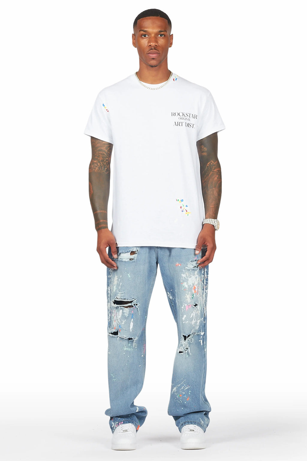 Zasha Indigo Painter Baggy Jean