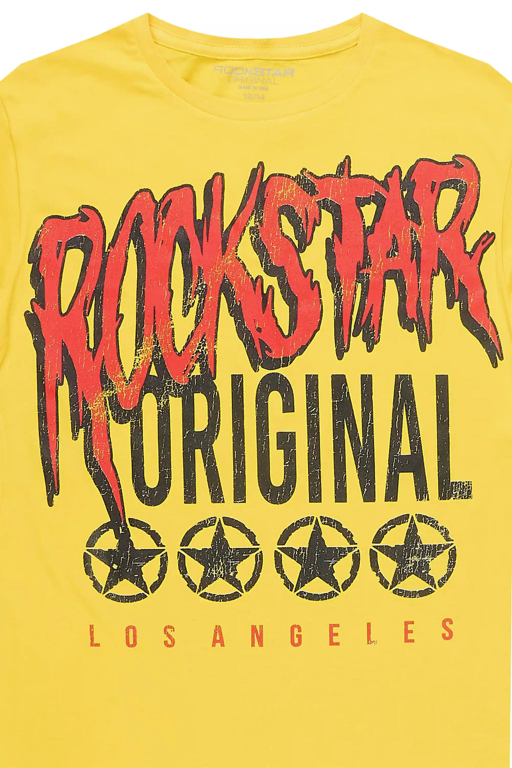 Boys Wizzurd Yellow/Red Graphic T-Shirt