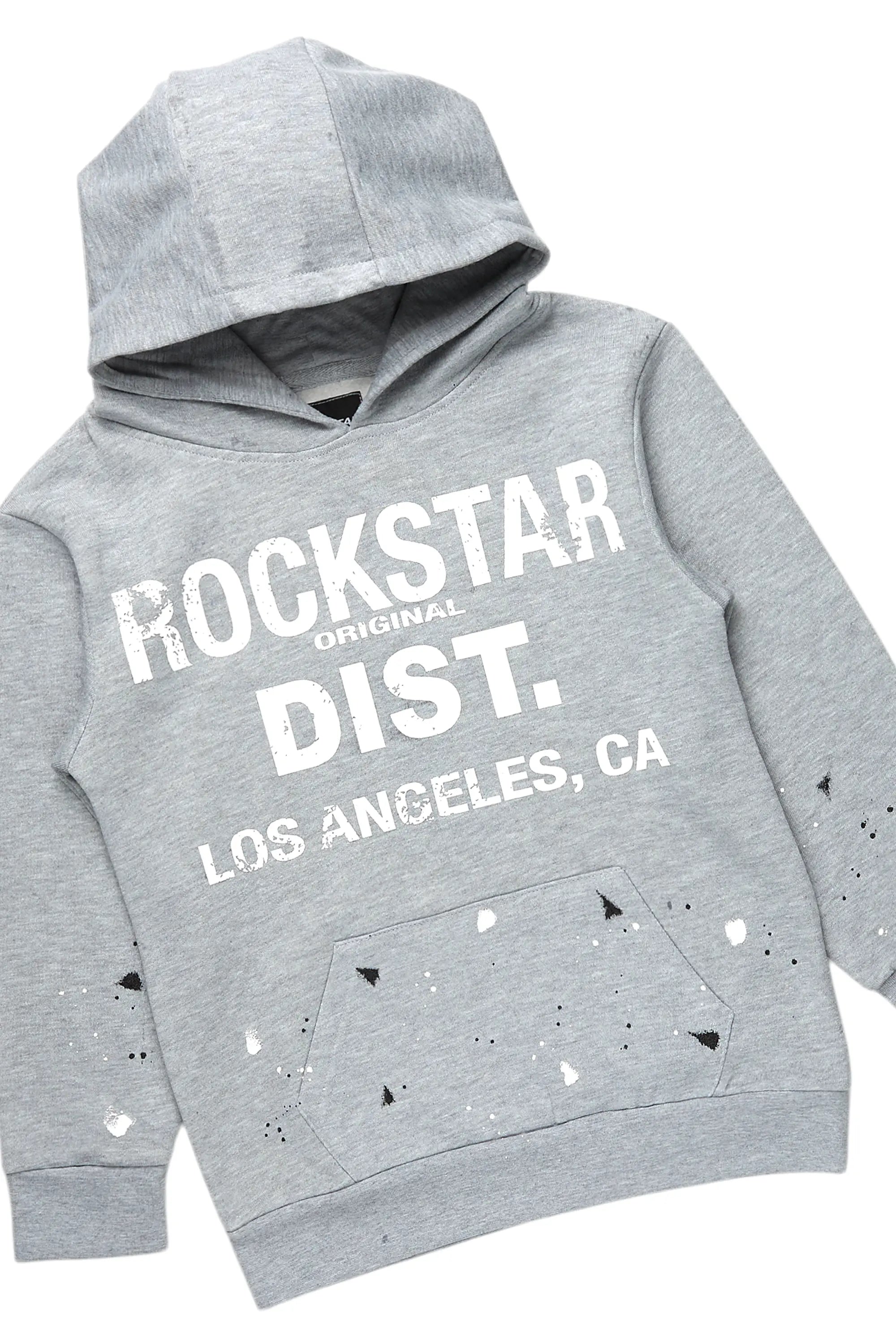 Boys Scotty Grey  Hoodie/ Stacked  Fit  Jean Set