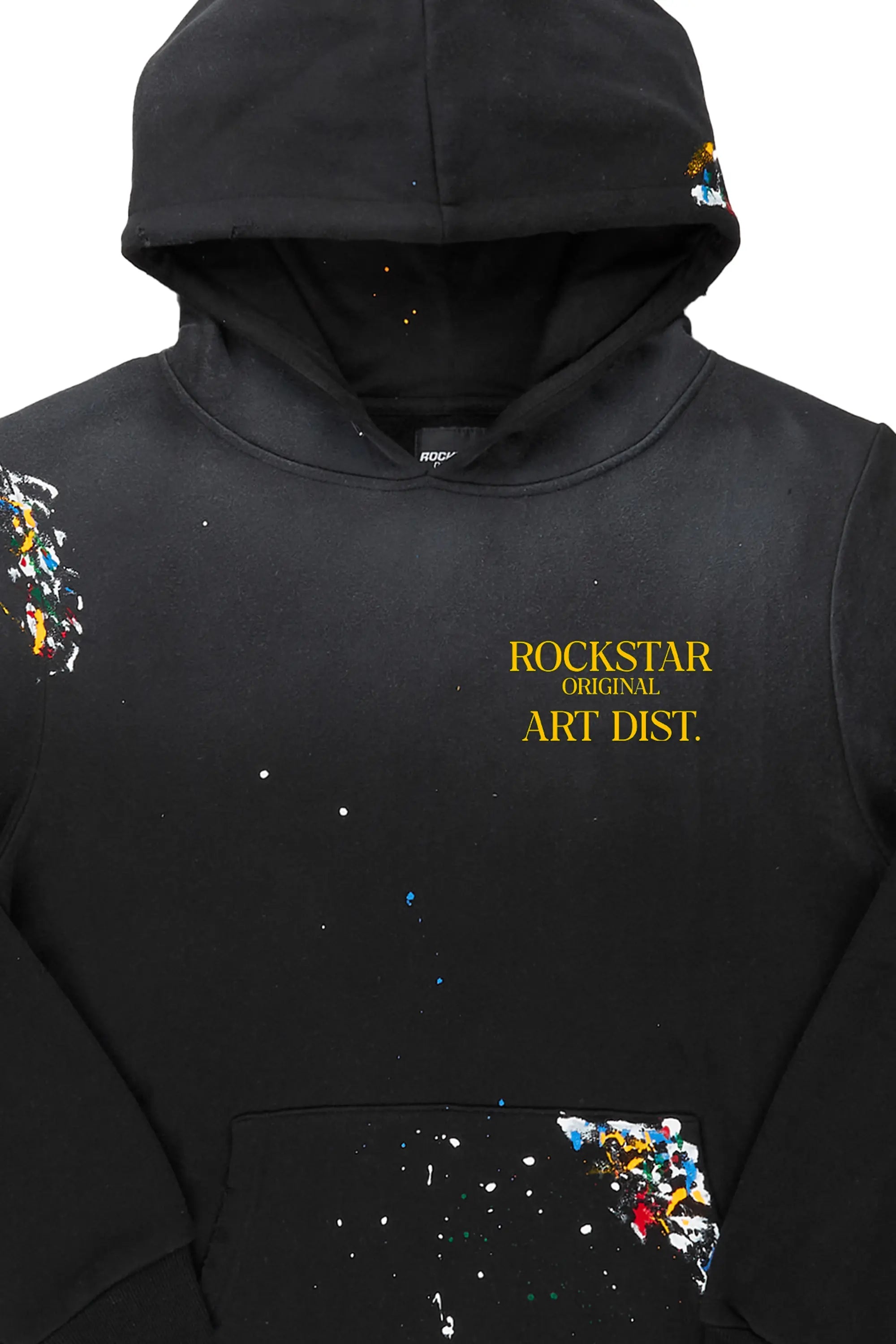 Rockstar Art Dist. Black Graphic Hoodie