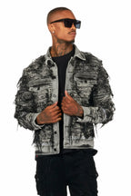 Odart Black/Grey Denim Jacket