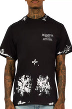 Filip Jet Black Graphic Oversized T-Shirt