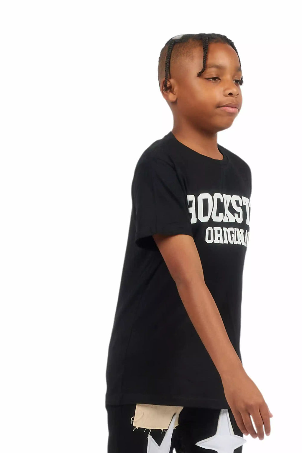 Boys Pluton Black/White Graphic T-Shirt