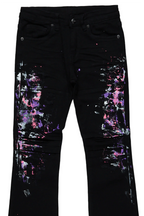 Girls Moho Black Painter Stacked Flare Jean